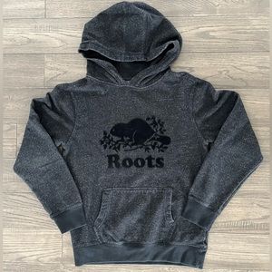 Roots Kids SET Signature Black Pepper Hoodie & Sweatpants Sz XXL (13-14 yr old)
